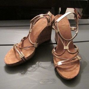 Aerosole Cork Wedge Sandals